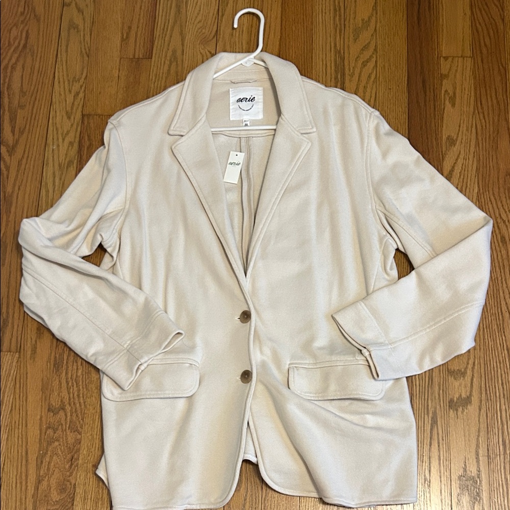 Aerie Women's Cream Blazer